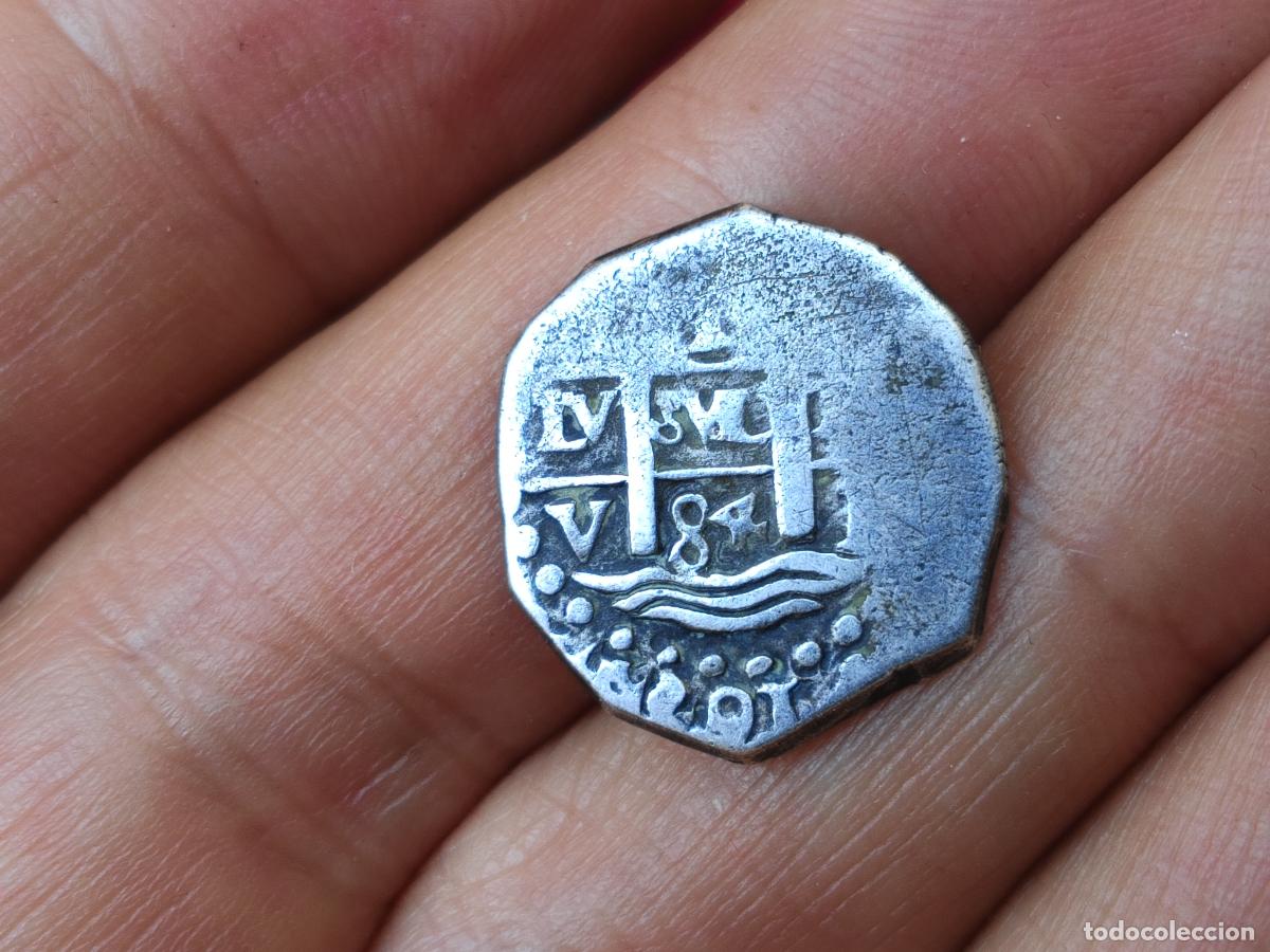 Monedas de Espa&ntilde;a: Muy raro 2 reales de plata de 1684 Carlos II, Potos&iacute;
