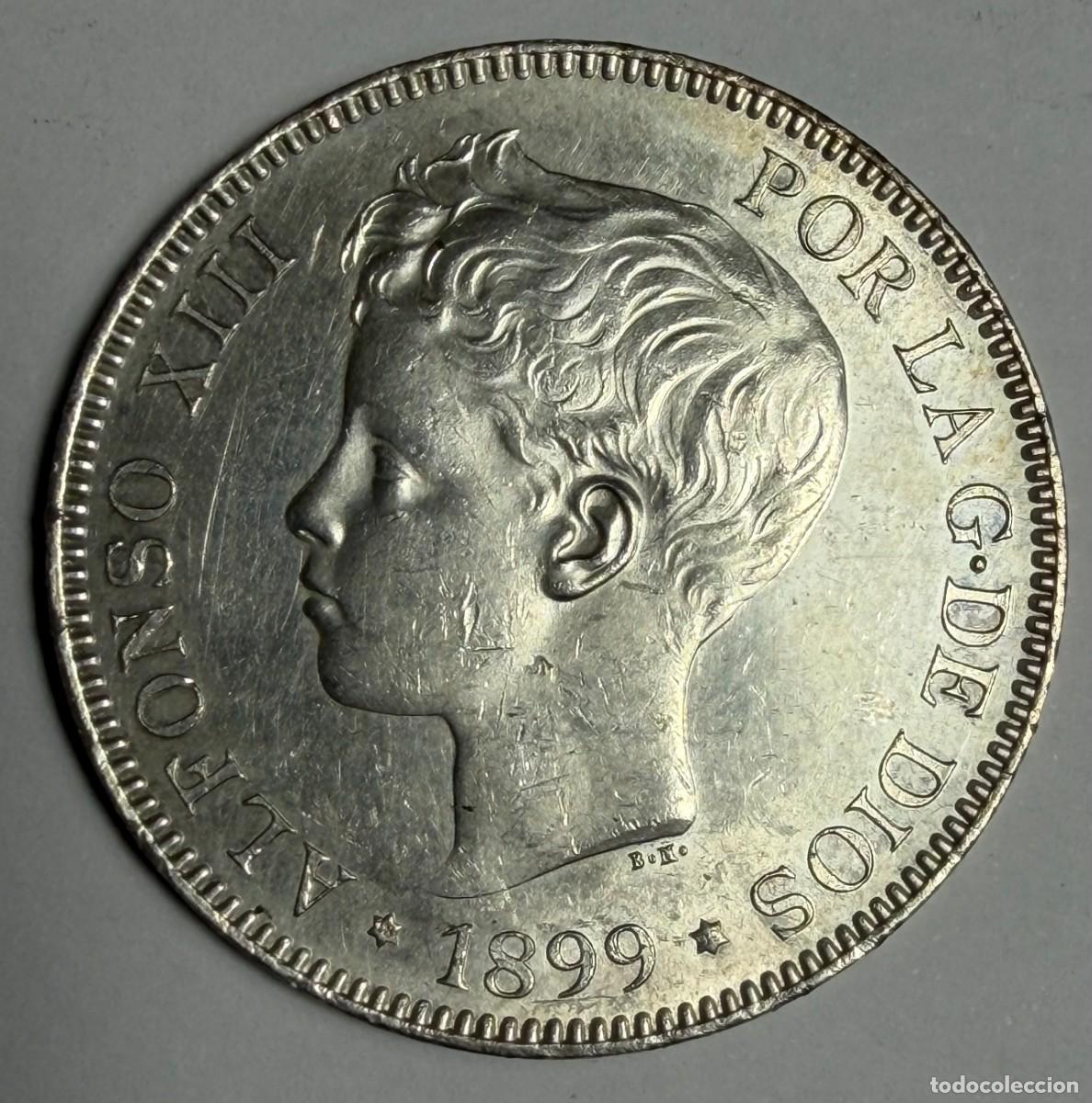Monedas de Espa&ntilde;a: Espa&ntilde;a. Alfonso XII. 5 pts. 1899. (*18-99)