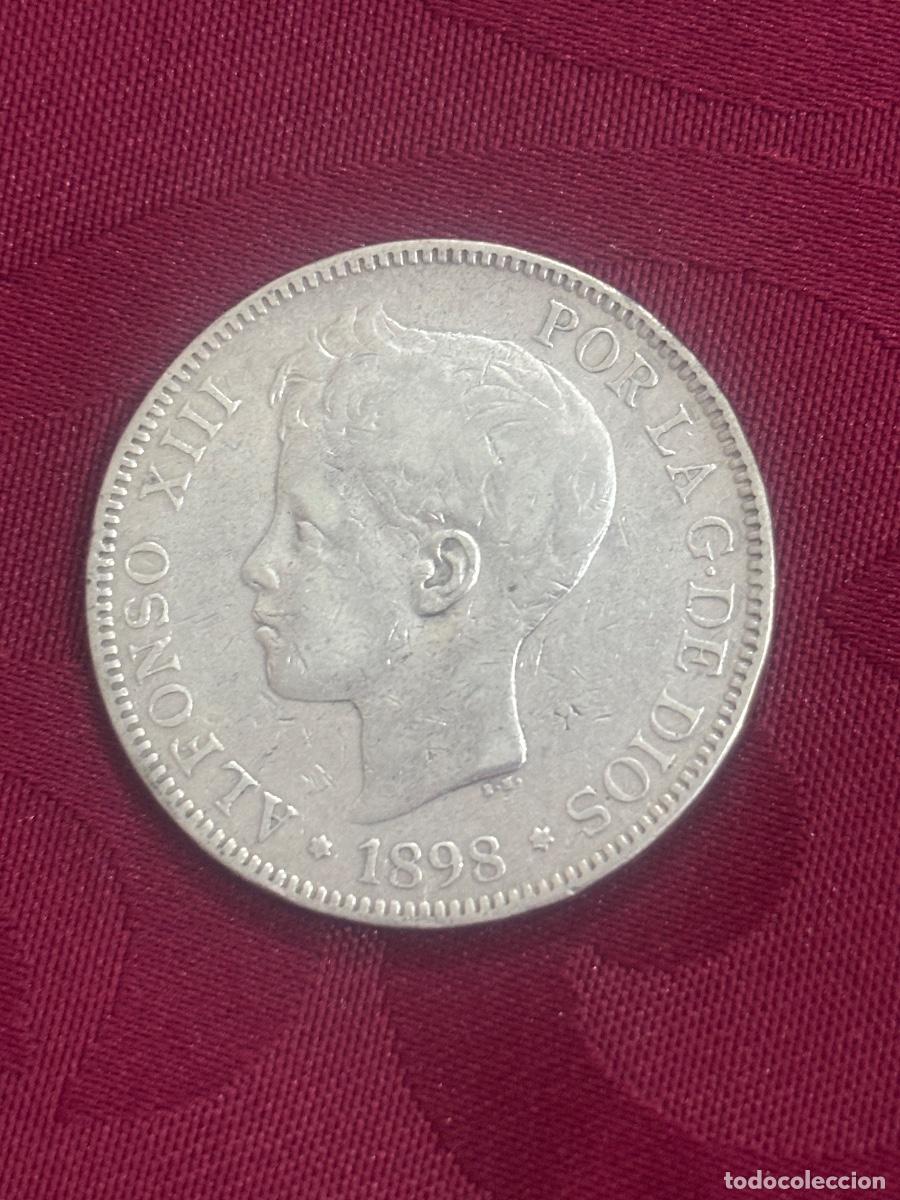 Monedas de Espa&ntilde;a: 5 pesetas 1898 Alfonso XIII