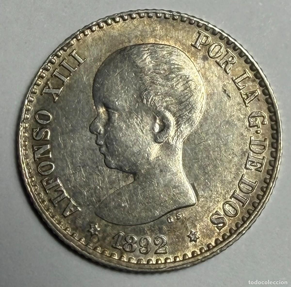 Monedas de Espa&ntilde;a: Espa&ntilde;a. Alfonso XIII. 50 c&eacute;ntimos. 1895. (*92)