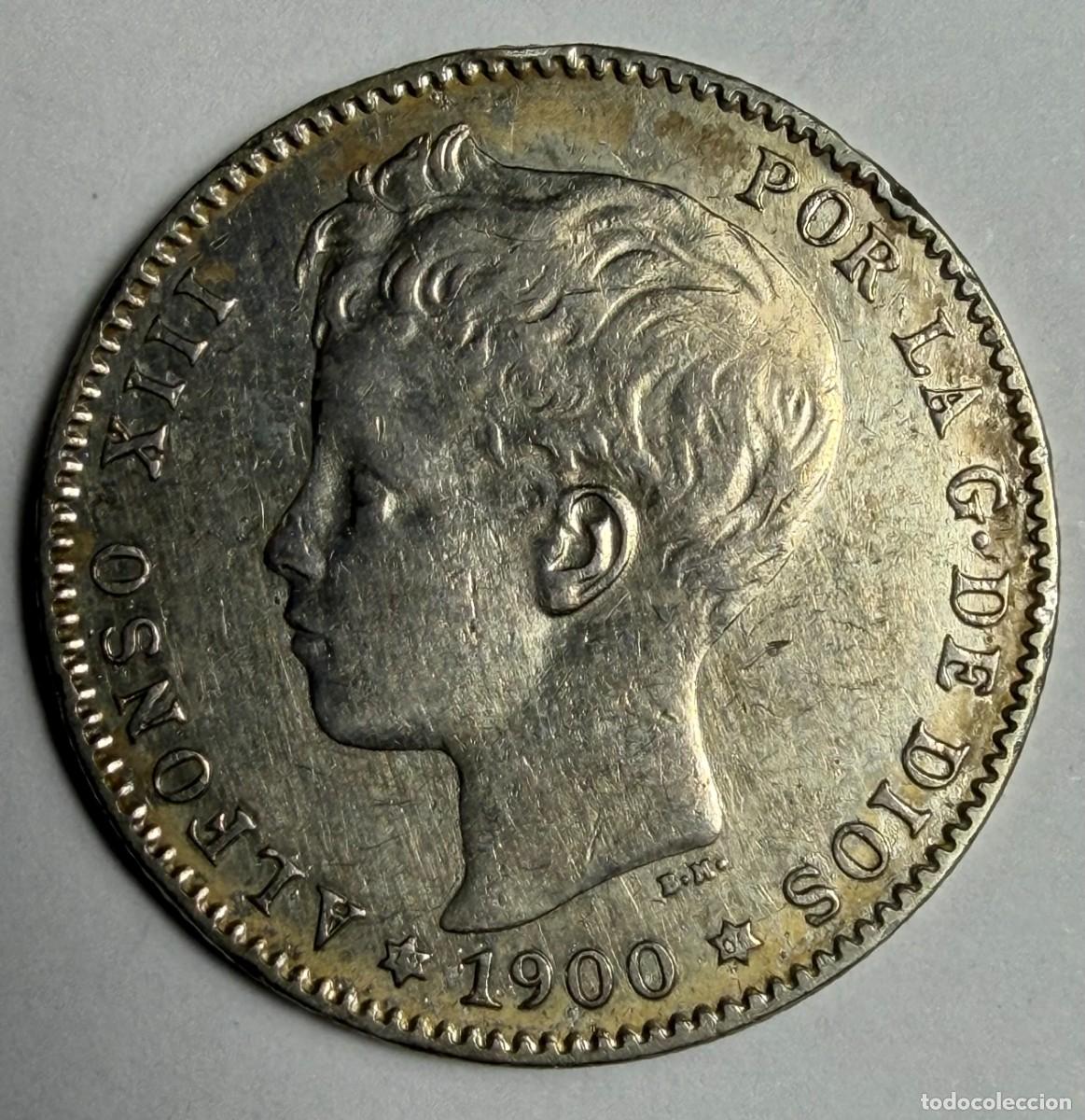 Monedas de Espa&ntilde;a: Espa&ntilde;a. Alfonso XIII. 1 peseta 1900. (00)