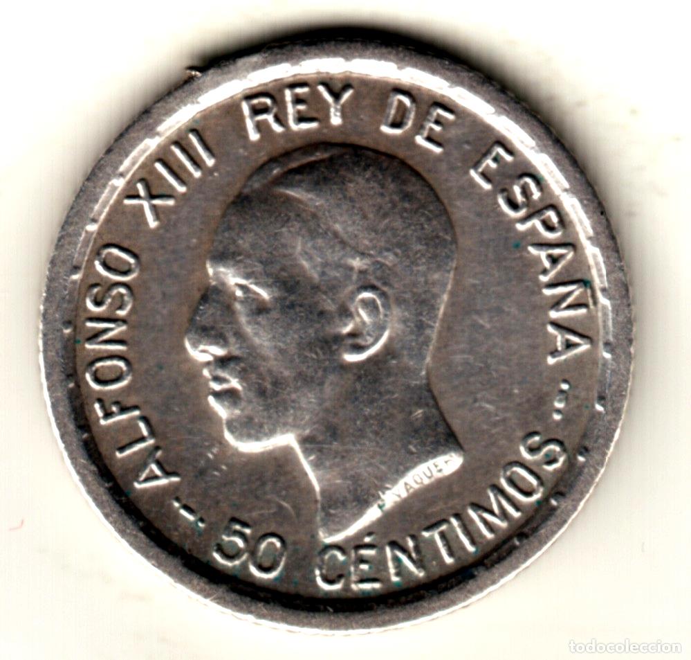 Monedas de Espa&ntilde;a: ESPA&Ntilde;A 50 centimos plata 1926 PC. S. Rey Alfonso XIII