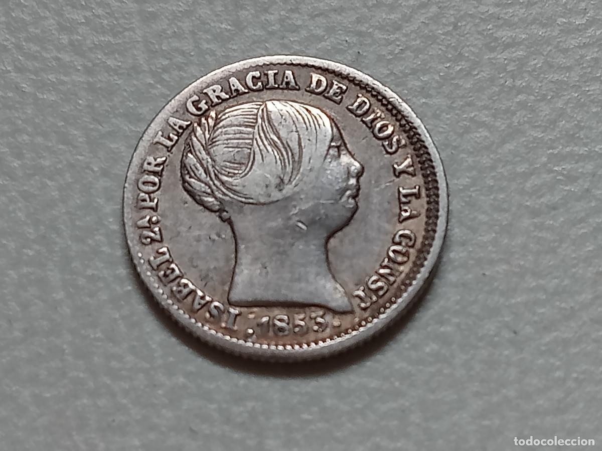 Monedas de Espa&ntilde;a: ISABEL II 1 REAL PLATA 1853 MADRID MBC+