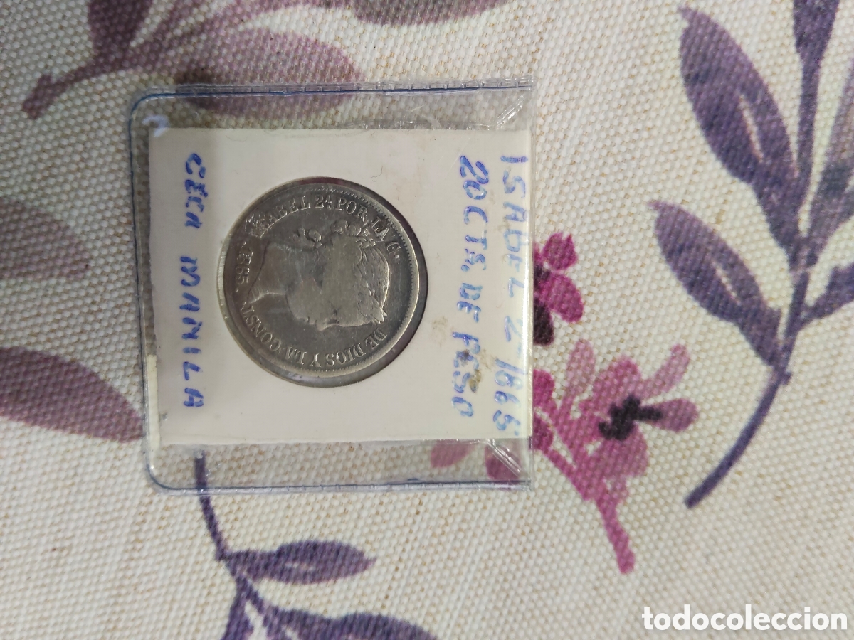 Monedas de Espa&ntilde;a: Moneda de plata de ISABEL II A&Ntilde;O 1865
