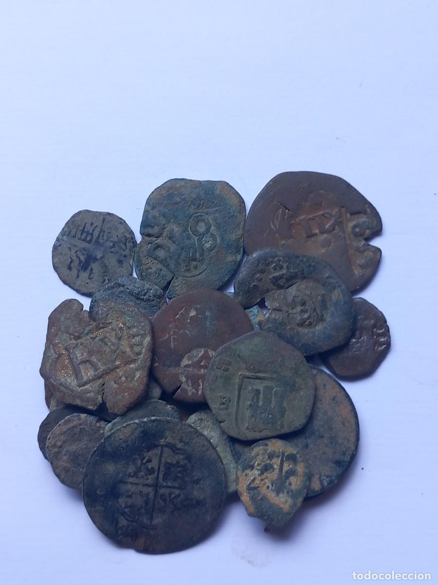 Monedas de Espa&ntilde;a: Lote n&uacute;mero 4 de 25 monedas espa&ntilde;olas para limpiar y expertizar. Oportunidad