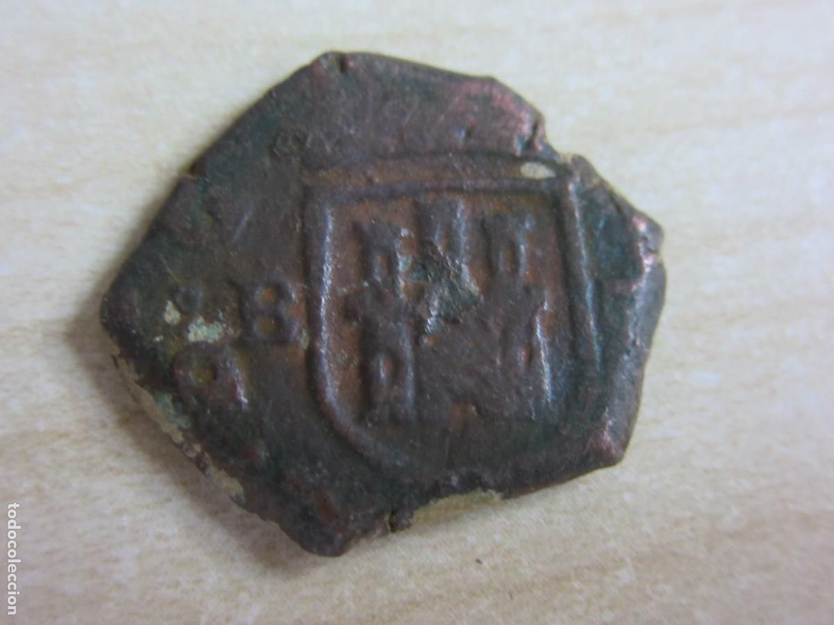 Monedas de Espa&ntilde;a: 2 maraved&iacute;s de Carlos II Ceca Burgos Fechado 1681