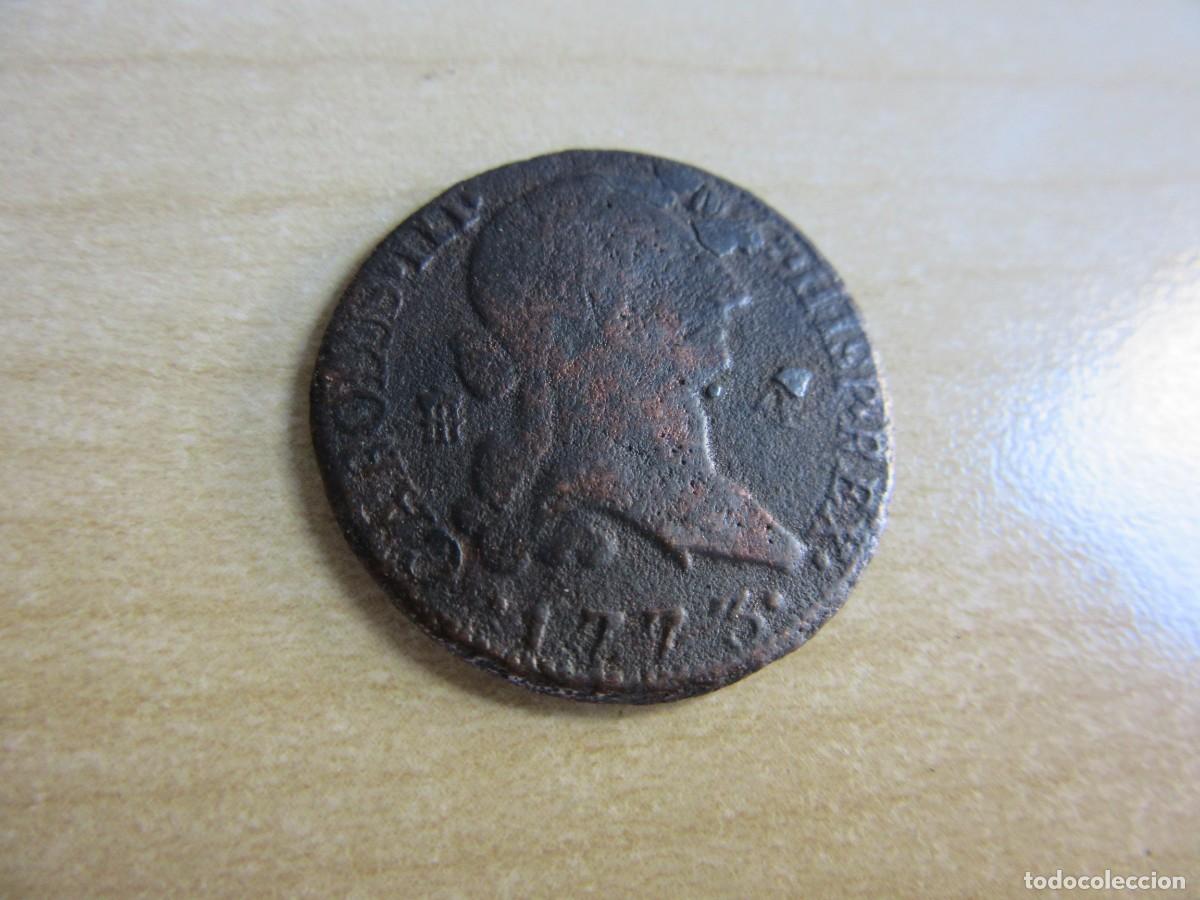 Monedas de Espa&ntilde;a: 4 maraved&iacute;s de Carlos III Fechada en 1776Ceca Segovia