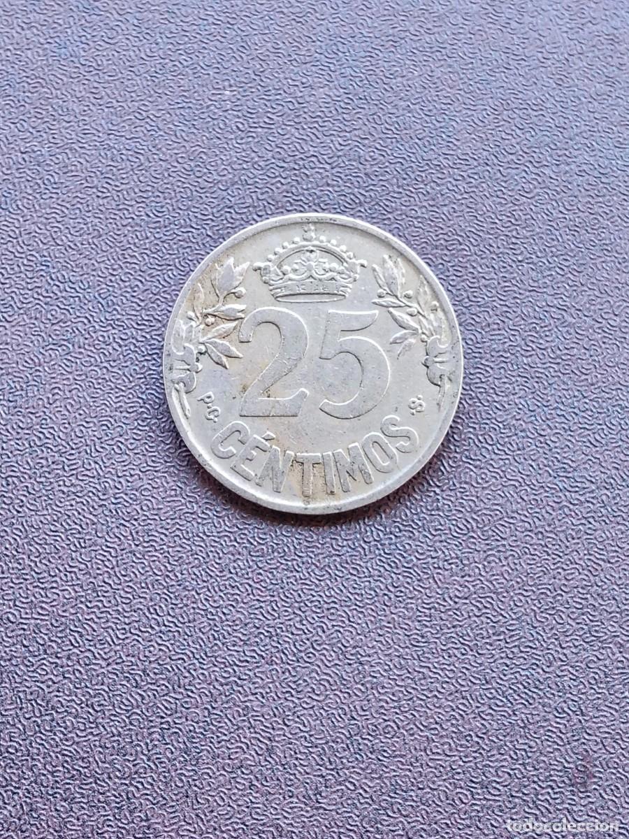 Monedas de Espa&ntilde;a: MONEDA DE 25 CENTIMOS DE ALFONSO XIII DEL A&Ntilde;O 1925.NIQUEL.EN BUEN ESTADO!