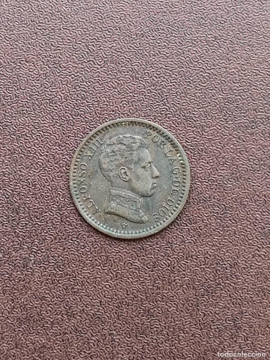 Monedas de Espa&ntilde;a: MONEDA DE 2 CENTIMOS DE ALFONSO XIII DEL A&Ntilde;O 1904*04.SM V.DE COBRE.ORIGINAL%
