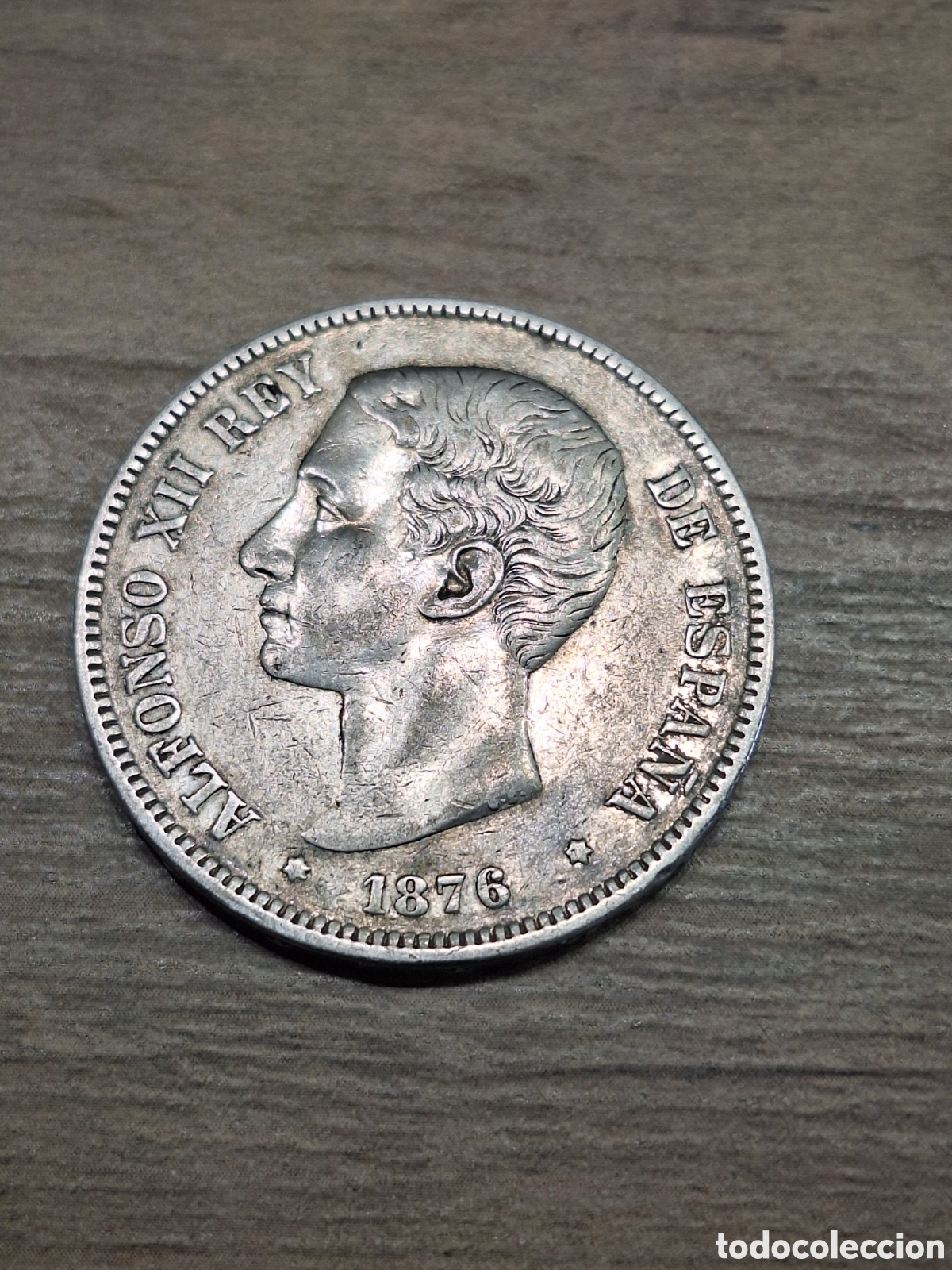 Monedas de Espa&ntilde;a: Moneda de 5 pesetas Alfonso XII 1876