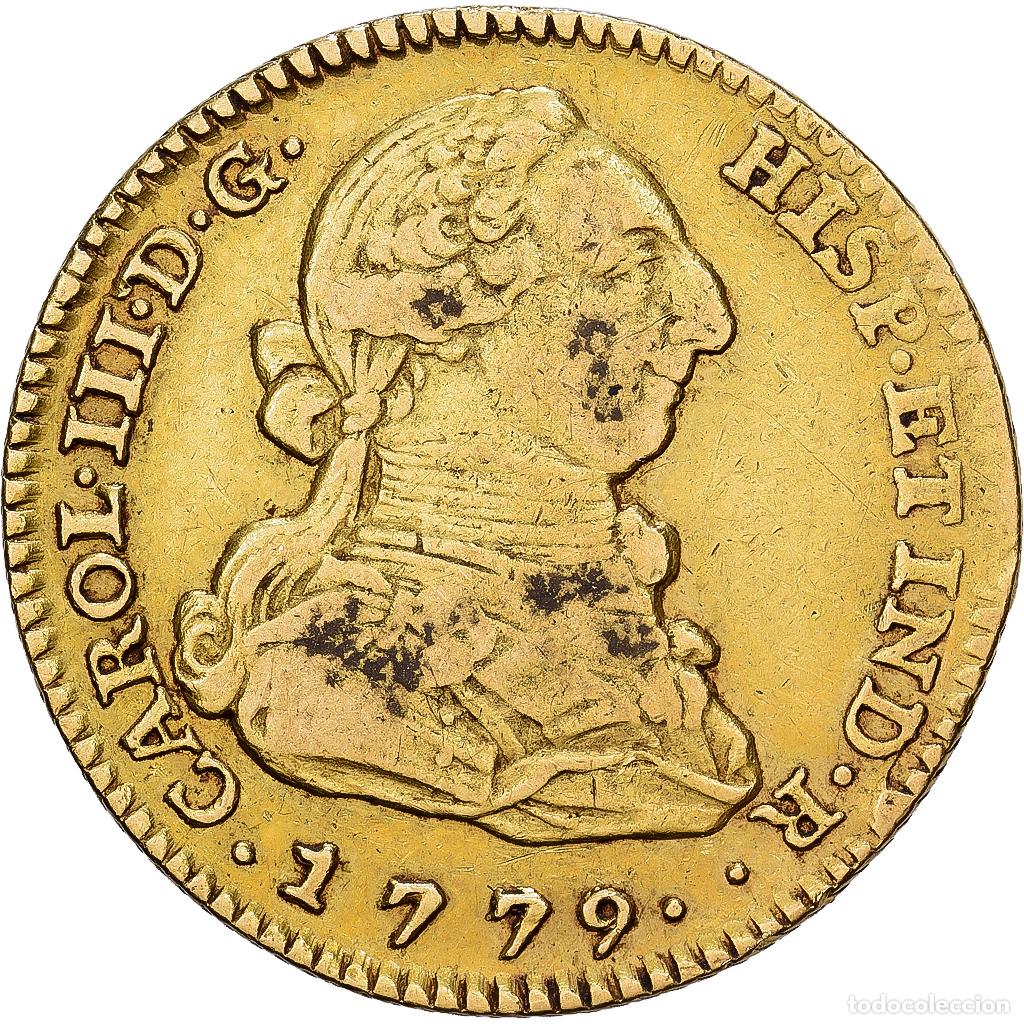 Monedas de Espa&ntilde;a: [#1121623] Espa&ntilde;a, Charles III, 2 Escudos, 1779, Madrid, Oro, MBC, KM:417.1