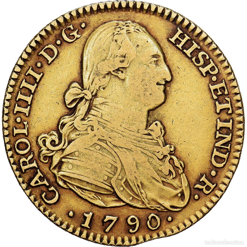 Monedas de Espa&ntilde;a: [#1121625] Espa&ntilde;a, Charles IV, 2 Escudos, 1790, Madrid, Oro, MBC, KM:435
