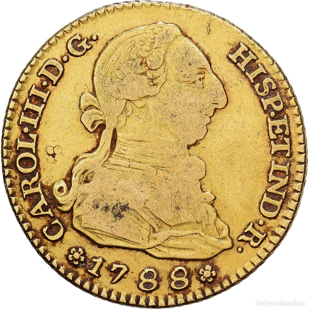 Monedas de Espa&ntilde;a: [#1121624] Espa&ntilde;a, Charles III, 2 Escudos, 1788, Madrid, Oro, BC+, KM:417.1a