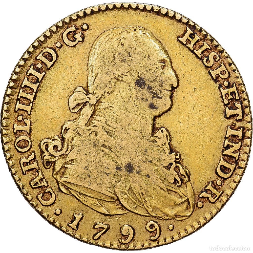 Monedas de Espa&ntilde;a: [#1121626] Espa&ntilde;a, Charles IV, 2 Escudos, 1799, Madrid, Oro, BC+, KM:435.1