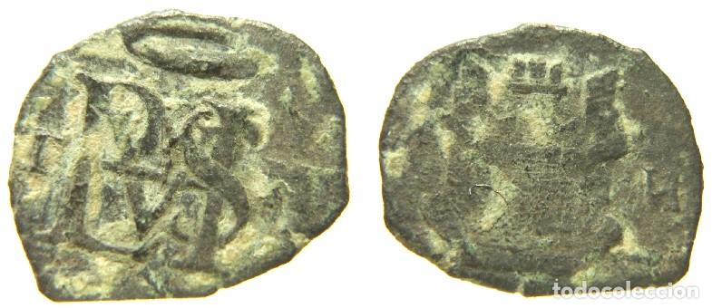 Monedas de Espa&ntilde;a: Moneda de Felipe II Blanca ,ceca Toledo
