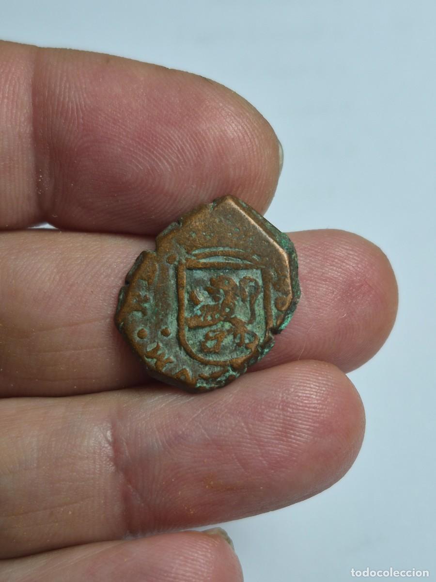 Monedas de Espa&ntilde;a: NT/ CARLOS II 2 MARAVEDIES 168? CORU&Ntilde;A (E531)
