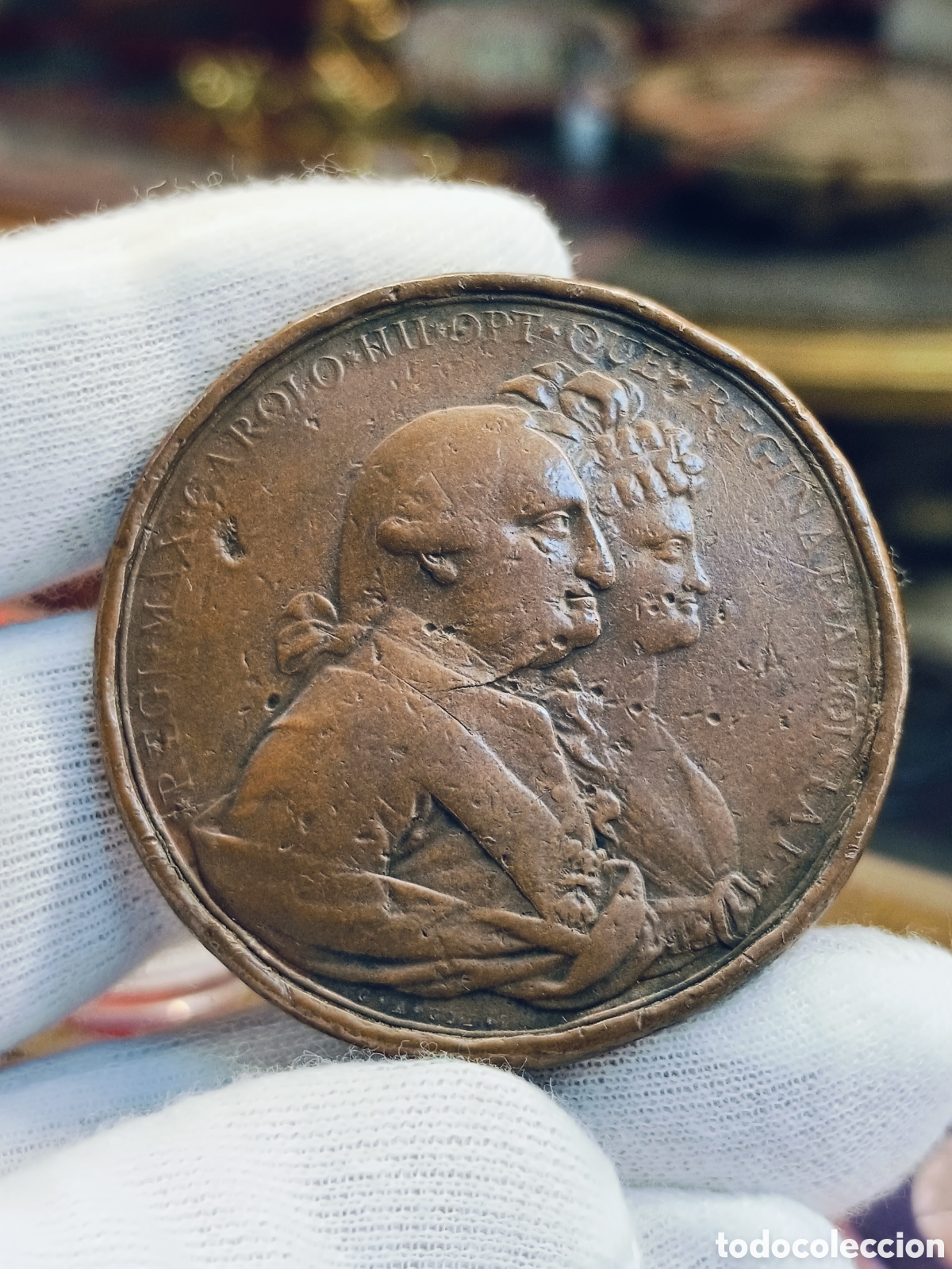 Monedas de Espa&ntilde;a: CARLOS IIII. MEDALLA INAUGURACI&Oacute;N ACADEMIA DE MEXICO A&Ntilde;O 1790. GIL JERONIMO ANTONIO