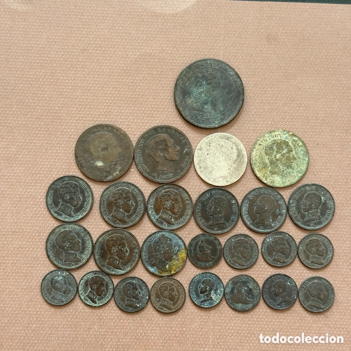 Monedas de Espa&ntilde;a: Lote de 26 monedas Alfonsinas variadas - Plata - S.XIX