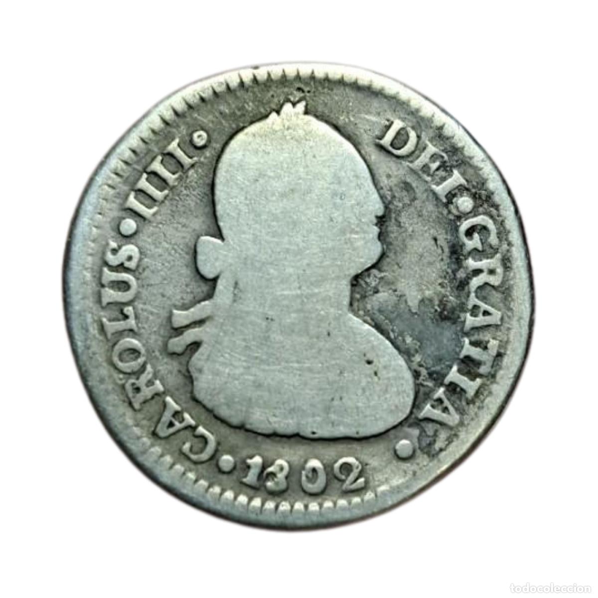 Monedas de Espa&ntilde;a: NT/ CARLOS IV 1 REAL 1802 ESCASA CECA DE SANTIAGO (E638)