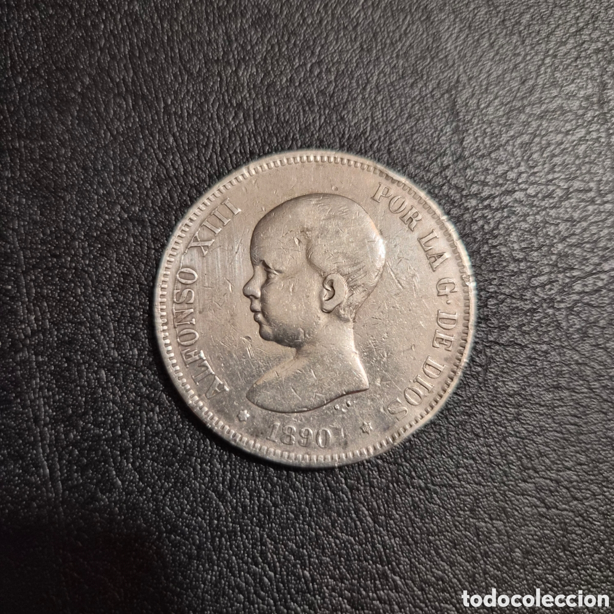 Monedas de Espa&ntilde;a: Moneda de plata 5 pesetas Alfonso XIII 1890