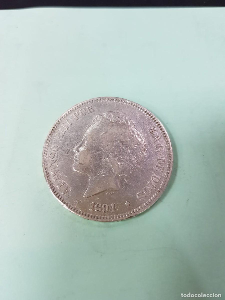 Monedas de Espa&ntilde;a: ALFONSO XIII- 5 PESETAS-1894*18--PGV