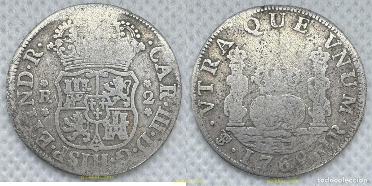 Monedas de Espa&ntilde;a: 5147 ESPA&Ntilde;A 1769 CARLOS III 2 REALES 1769 POTOS&Iacute; JR