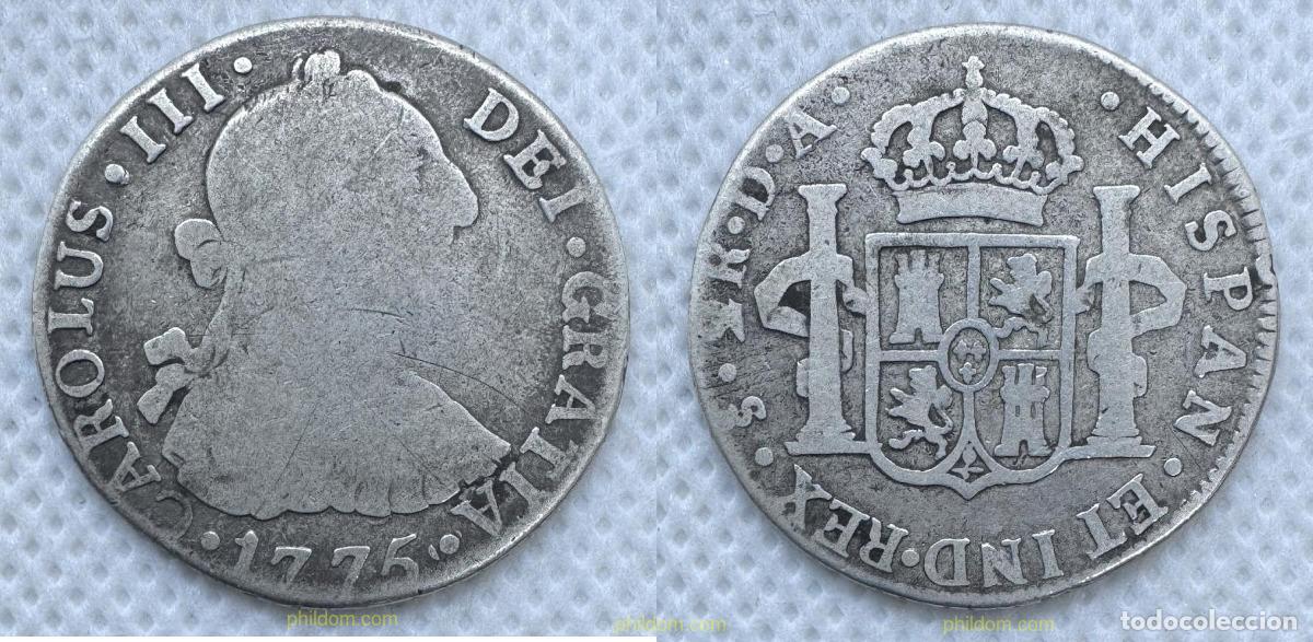 Monedas de Espa&ntilde;a: 5154 ESPA&Ntilde;A 1775 CARLOS III 2 REAL 1775 SANTIAGO DA