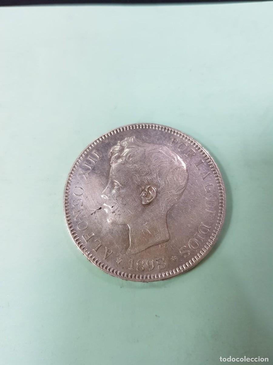Monedas de Espa&ntilde;a: ALFONSO XIII- 5 PESETAS-1898*18-98 SGV