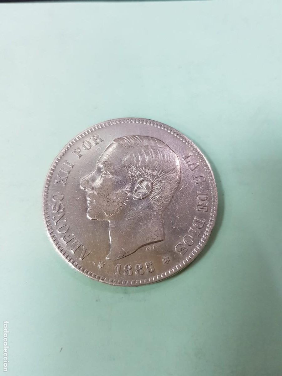 Monedas de Espa&ntilde;a: ALFONSO XII- 5 PESETAS-1885*18-86 MSM