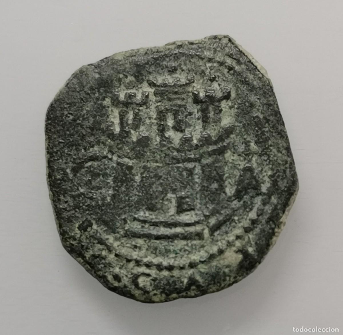 Monedas de Espa&ntilde;a: Felipe II 2 Maraved&iacute;s, Cuenca (1582-85). Andr&eacute;s de Contreras.