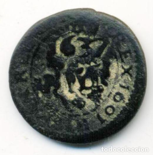 Monedas de Espa&ntilde;a: XS- Felipe IV Resello de 6 Mvds. 1637 Madrid RAR&Iacute;SIMA JS# G-46 MISMO EJEMPLAR