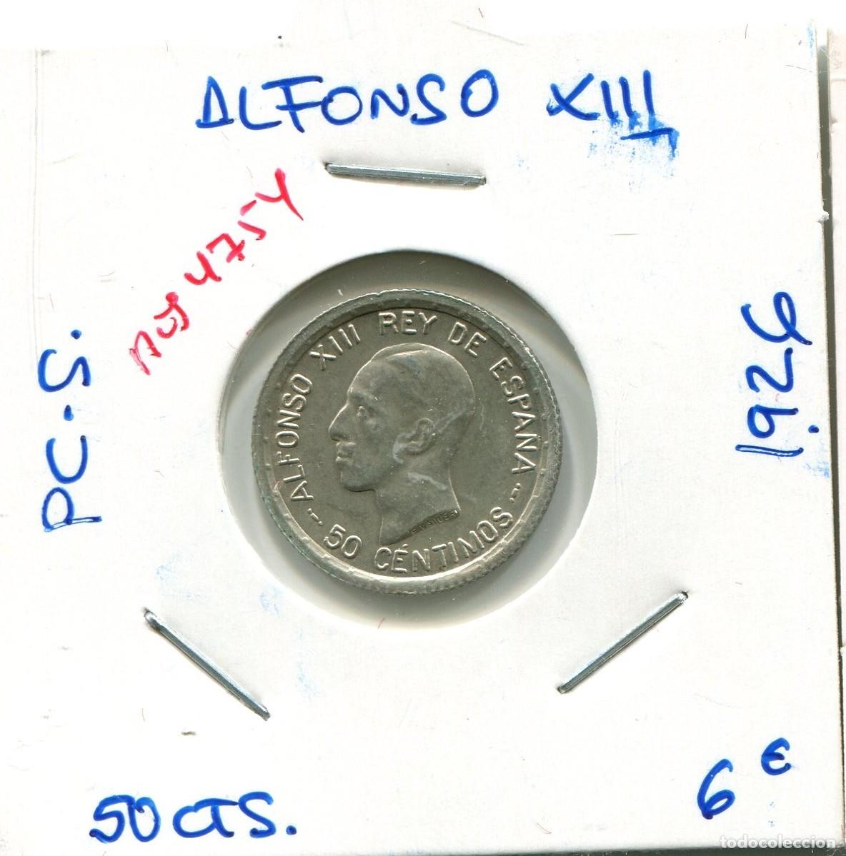 Monedas de Espa&ntilde;a: 50 CENTIMO ALFONSO XIII A&Ntilde;O 1926 PC.S ( MES4754 )