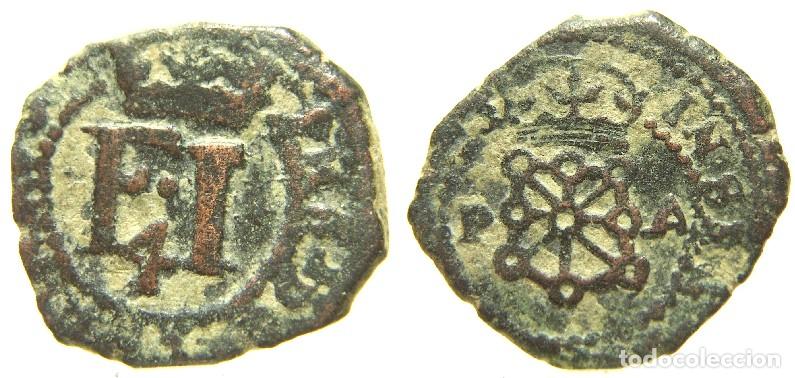 Monedas de Espa&ntilde;a: Moneda de Felipe IV 4 Cornados de Pamplona