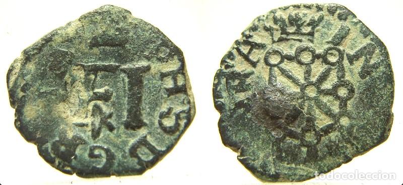 Monedas de Espa&ntilde;a: Moneda de Felipe IV 4 Cornados de Pamplona