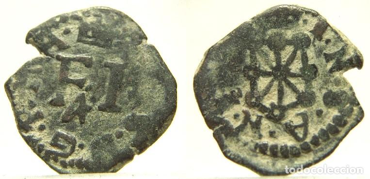 Monedas de Espa&ntilde;a: Moneda de Felipe III 4 Cornados de Pamplona