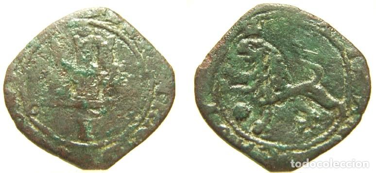 Monedas de Espa&ntilde;a: Moneda de 2 Maraved&iacute;s de los Reyes Cat&oacute;licos ceca Coru&ntilde;a