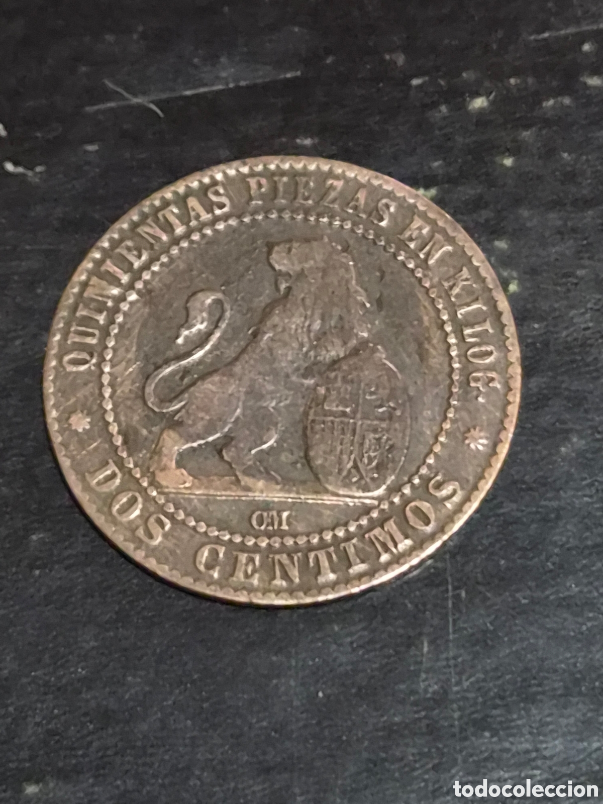 Monedas de Espa&ntilde;a: MONEDA 2 C&Eacute;NTIMOS 1870 ESPA&Ntilde;A