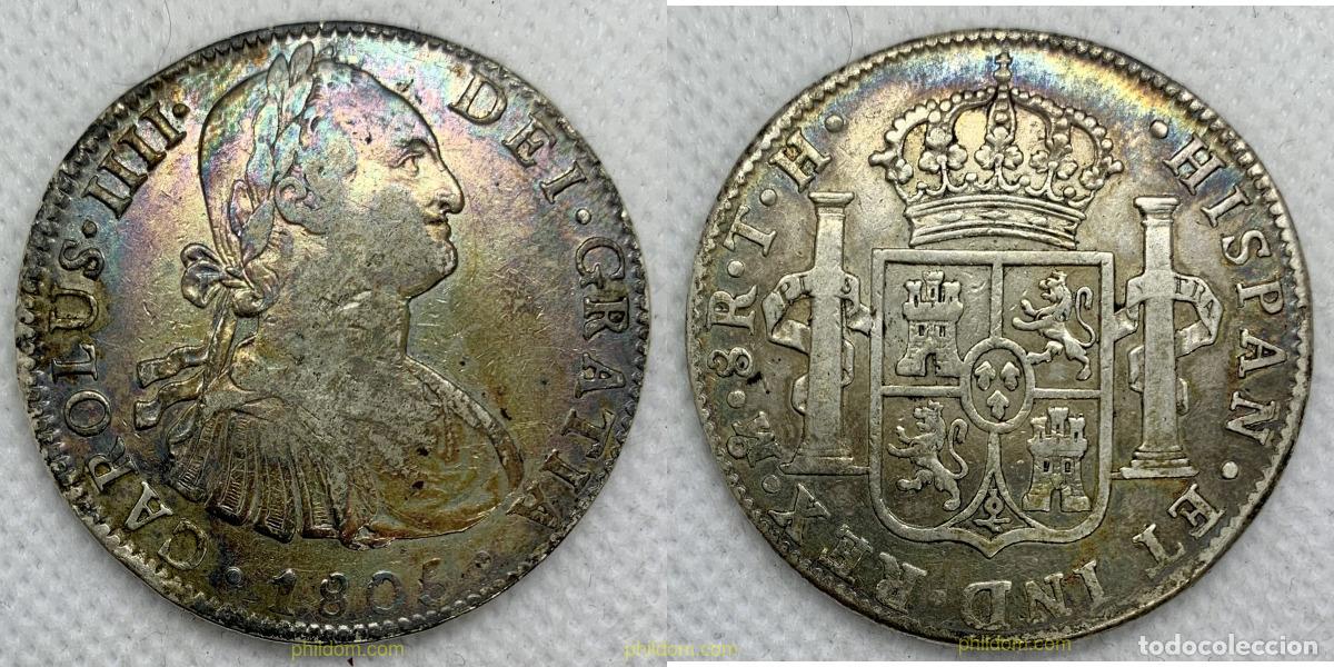 Monedas de Espa&ntilde;a: 2466 ESPA&Ntilde;A 1805 CARLOS IV 1805 TH 8 REALES