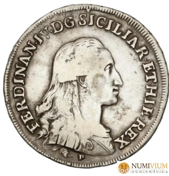 Monedas de Espa&ntilde;a: Fernando IV de N&aacute;poles &middot; Piastra (120 Grana) &middot; 1790 &middot; Espect&aacute;cular moneda de la Historia de Espa&ntilde;a