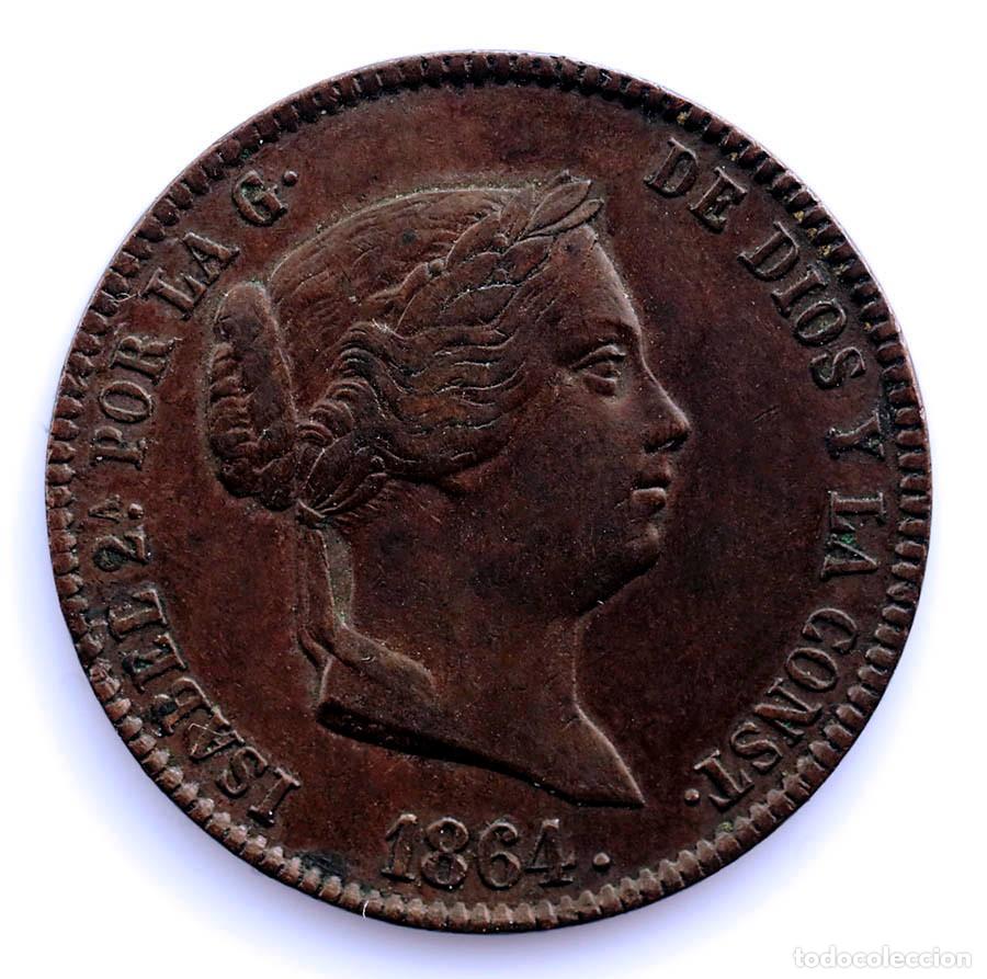 Monedas de Espa&ntilde;a: SC. Spain-Isabel II. 25 C&eacute;ntimos de real 1856 BARCELONA. MBC+/VF+. Cobre 9,3 g.