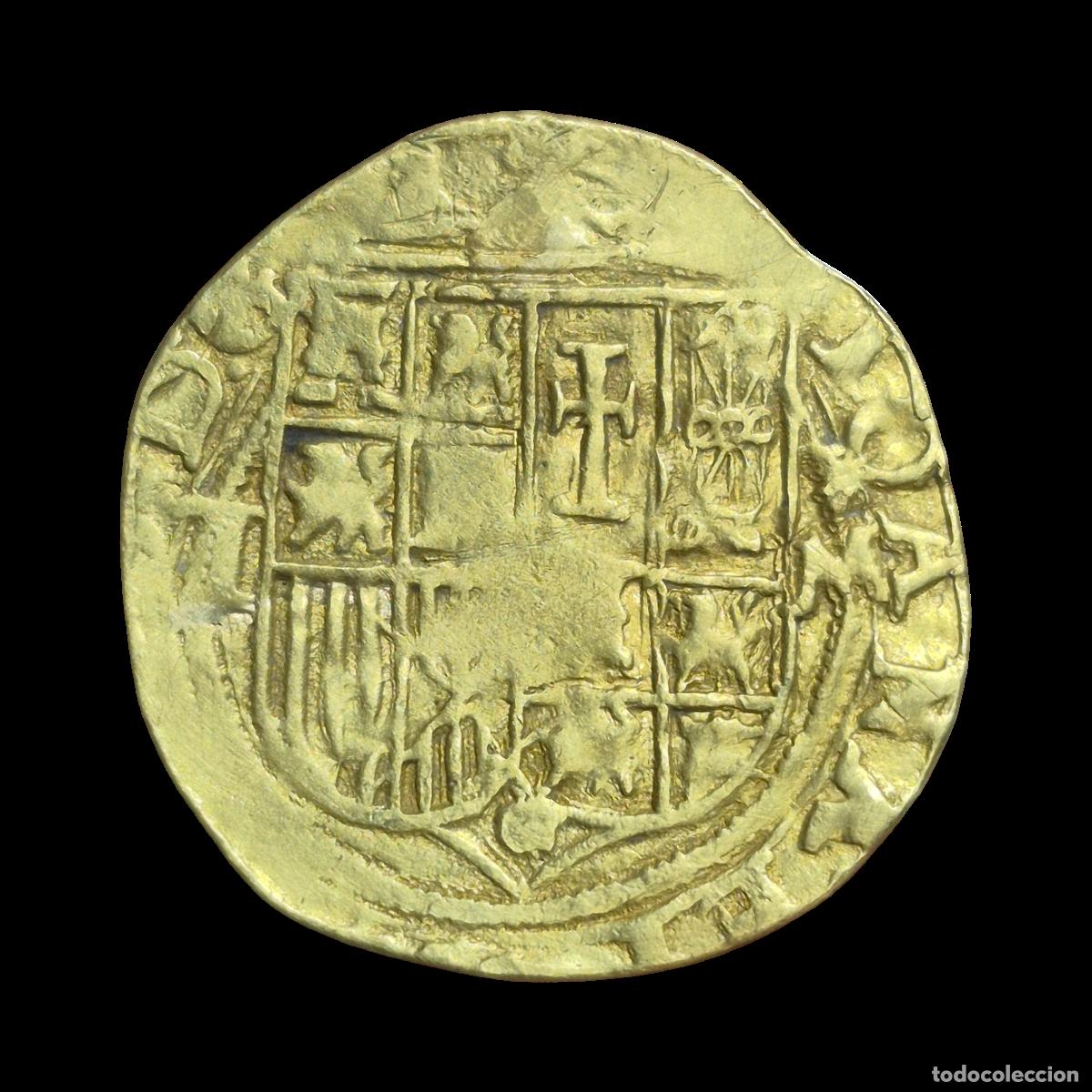Monedas de Espa&ntilde;a: NT / JUANA Y CARLOS ESCUDO ORO TOLEDO RARA GOLD COB JOANNA CHARLES (E1029)