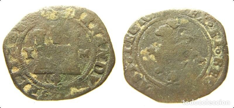 Monedas de Espa&ntilde;a: Moneda de FELIPE II (1556-1598) 2 Maraved&iacute;s Toledo, TM ensayador Eugenio Manzanas