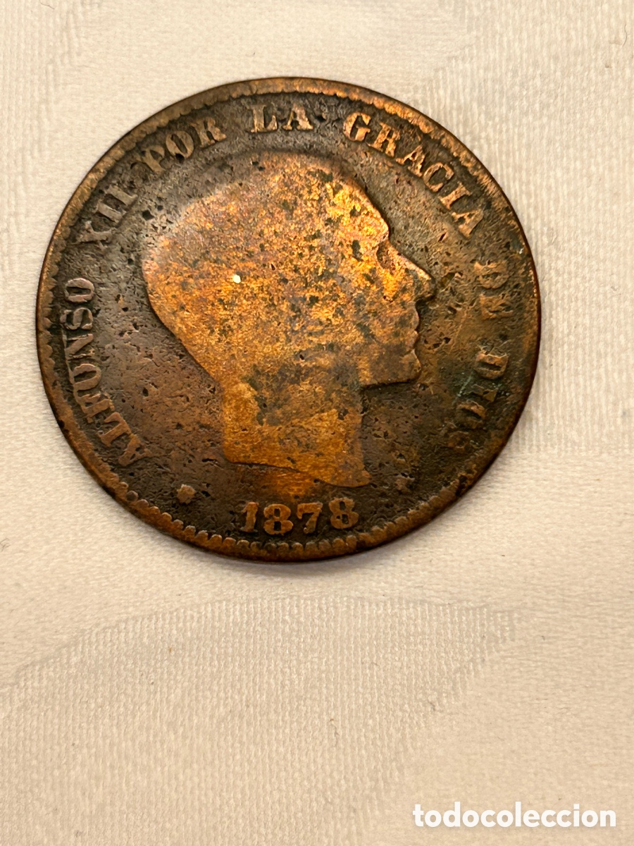Monedas de Espa&ntilde;a: Moneda de 10 c&eacute;ntimos con resello