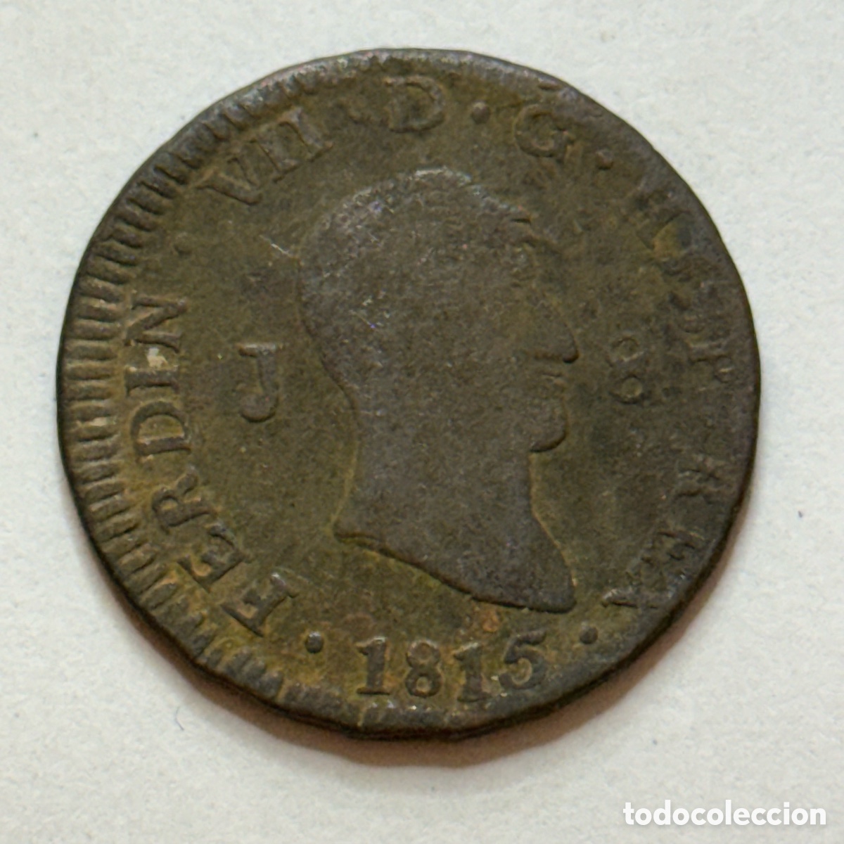 Monedas de Espa&ntilde;a: Fernando VII - 8 Maraved&iacute;s - Jubia 1815