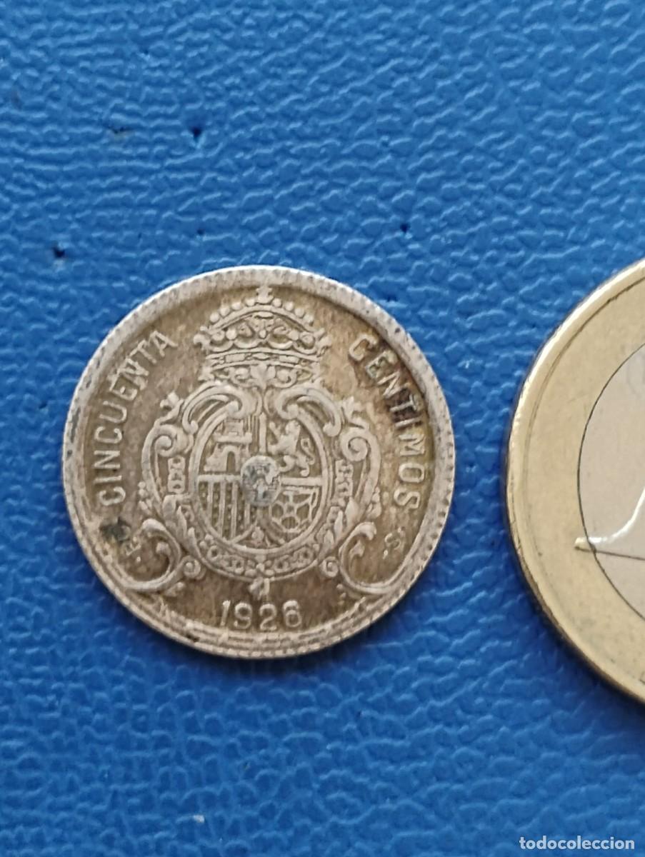 Monedas de Espa&ntilde;a: MONEDA 50 CENTIMOS 1926 PLATA - ALFONSO XIII - Foto 2