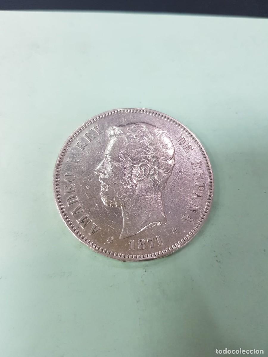 Monedas de Espa&ntilde;a: ESPA&Ntilde;A-AMADEO I- 5 PESETAS-1871*18-74 DEM