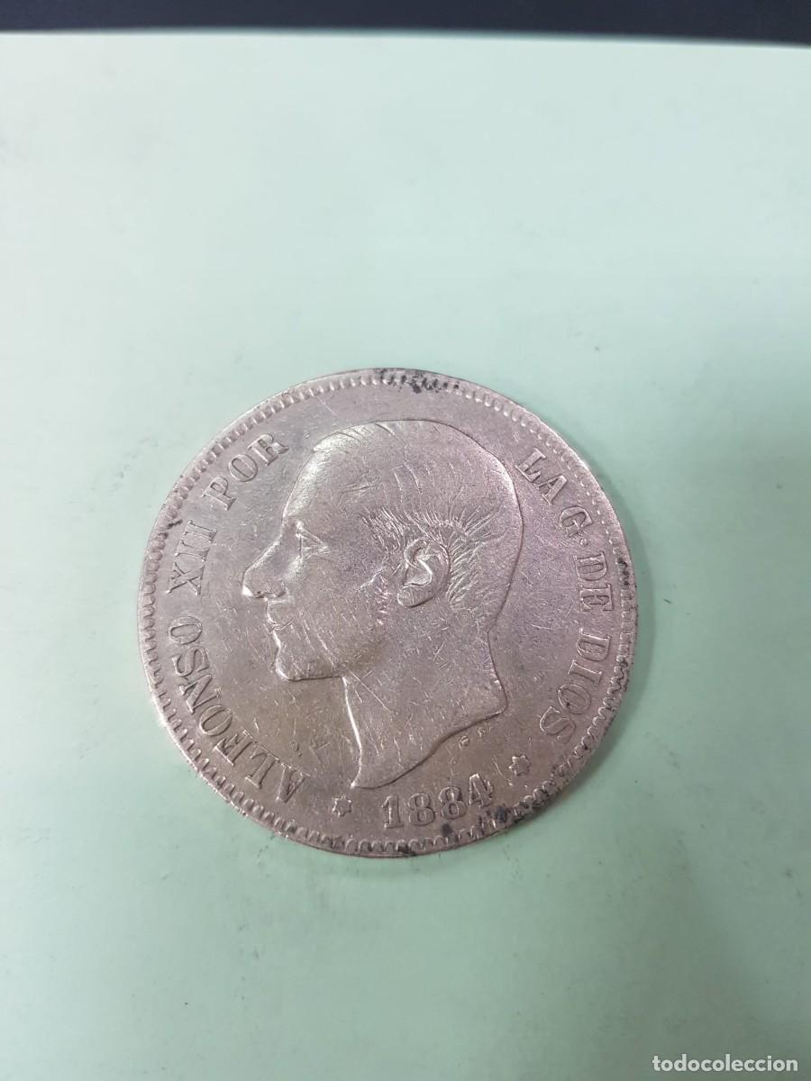 Monedas de Espa&ntilde;a: ESPA&Ntilde;A-ALFONSO XII- 5 PESETAS-1884*84 MSM