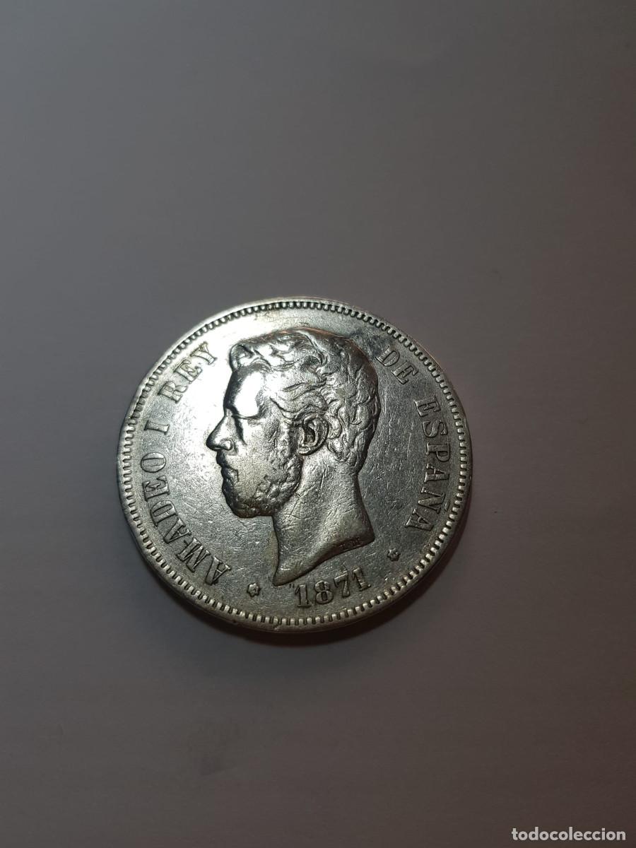 Monedas de Espa&ntilde;a: ESPA&Ntilde;A-AMADEO I- 5 PESETAS-1871*18-74 DEM