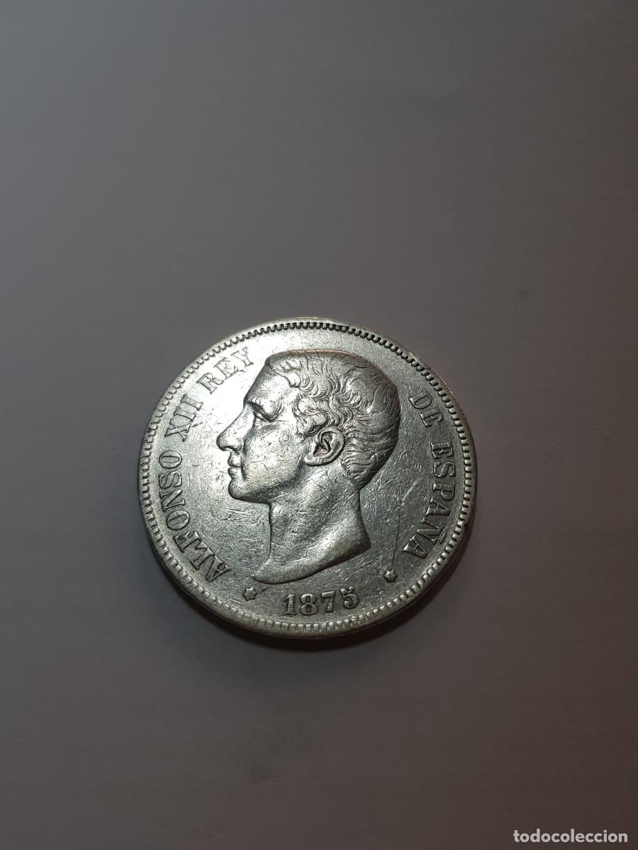 Monedas de Espa&ntilde;a: ESPA&Ntilde;A-ALFONSO XII- 5 PESETAS-1875-DEM