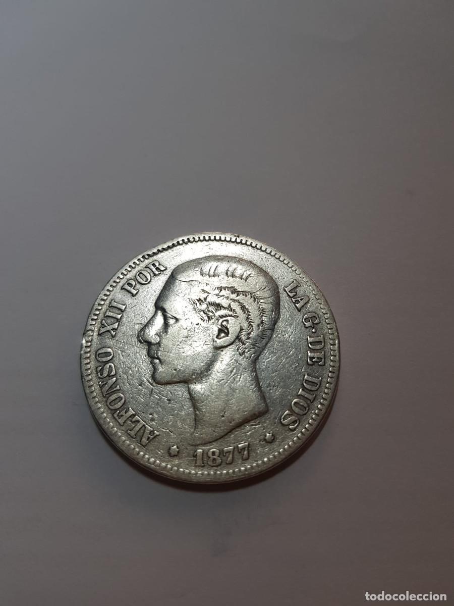 Monedas de Espa&ntilde;a: ESPA&Ntilde;A-ALFONSO XII- 5 PESETAS-1877-DEM